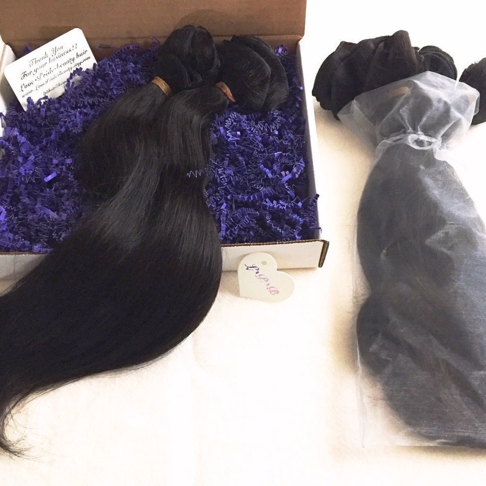 18” Raw Virgin Unprocessed Natural Brown Malaysian Straight Weft Hair Extensions